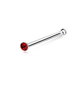 1.6mm Round Rhinestone Silver Bone Nose Stud NSKD-55